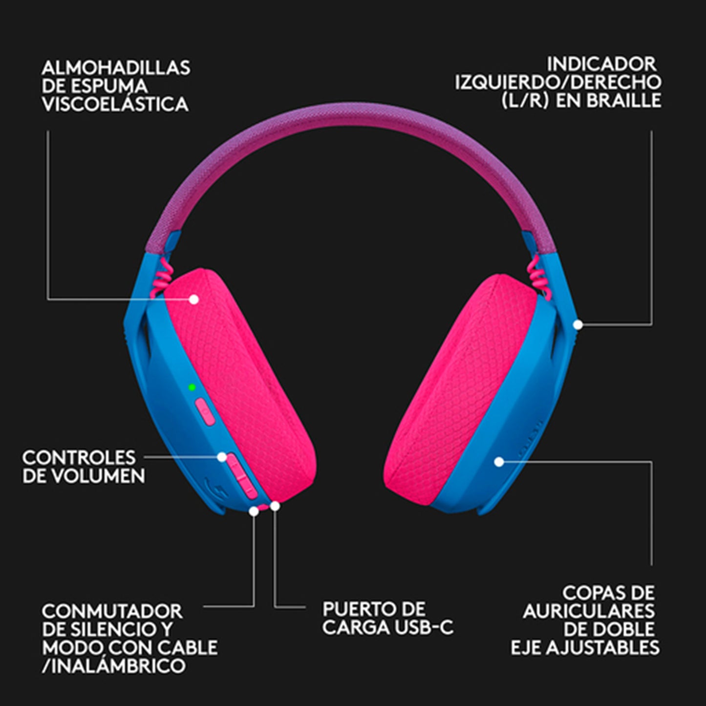 Audífonos Logitech Gaming G435